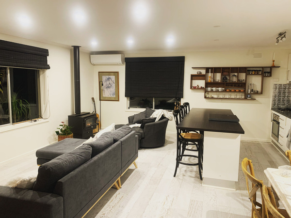 Interior repaint with colour change.